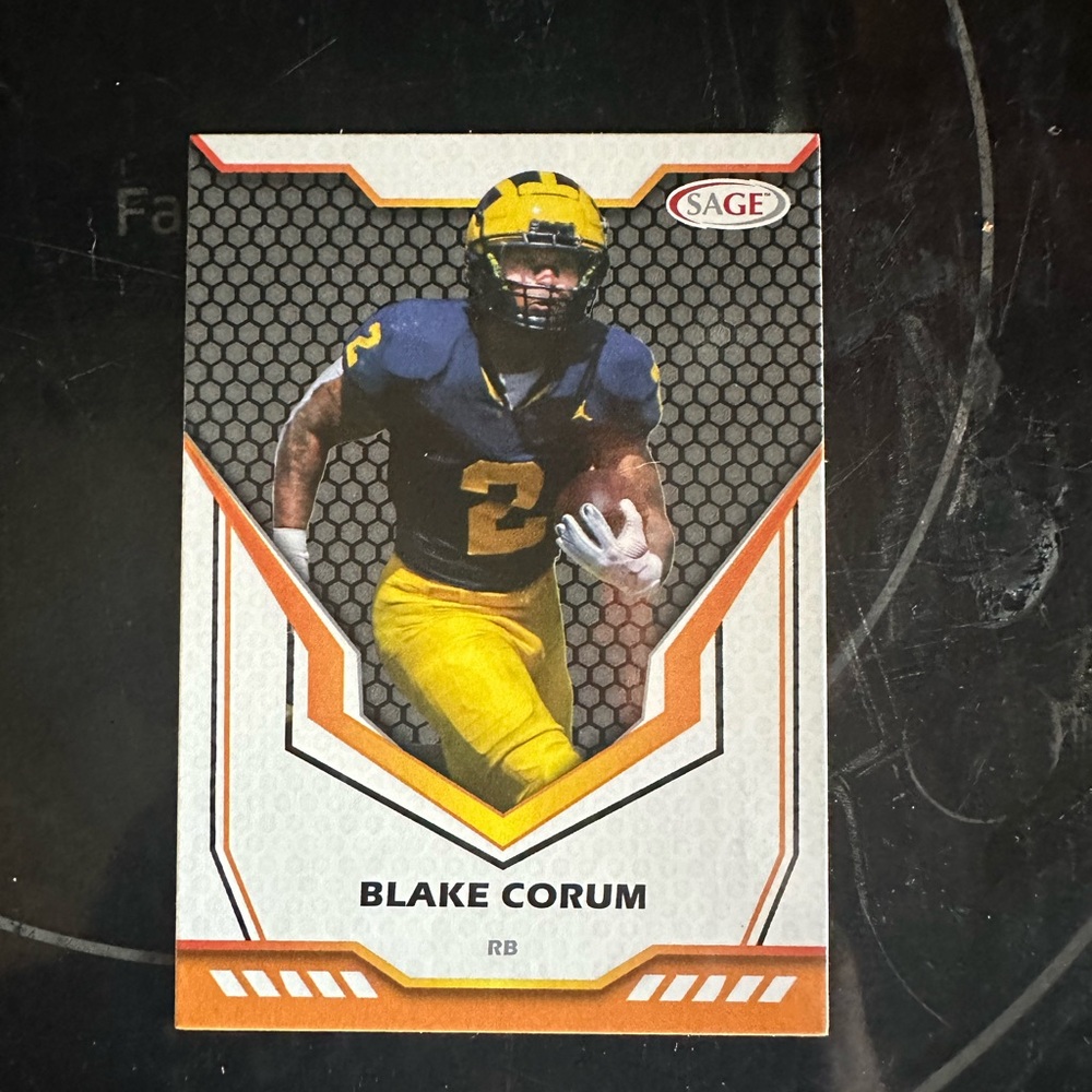 Sage Blake Corum Football Card - Michigan Legend